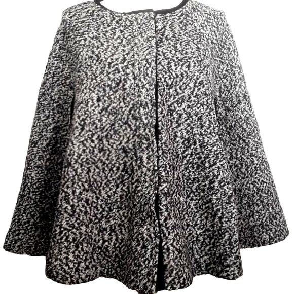 Forever 21 Swing Cape Poncho Black Jacket XS - Picture 1 of 11